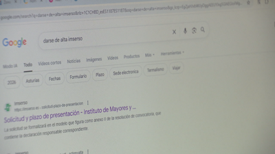 O rexistro no Imserso faise preferentemente vía telemática na súa sede electrónica