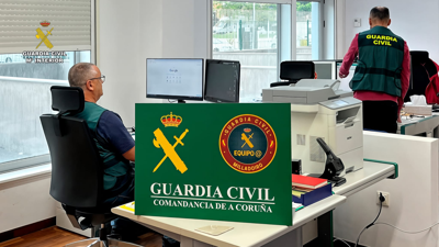 Axentes da comandancia da Coruña. FOTO: Garda Civil