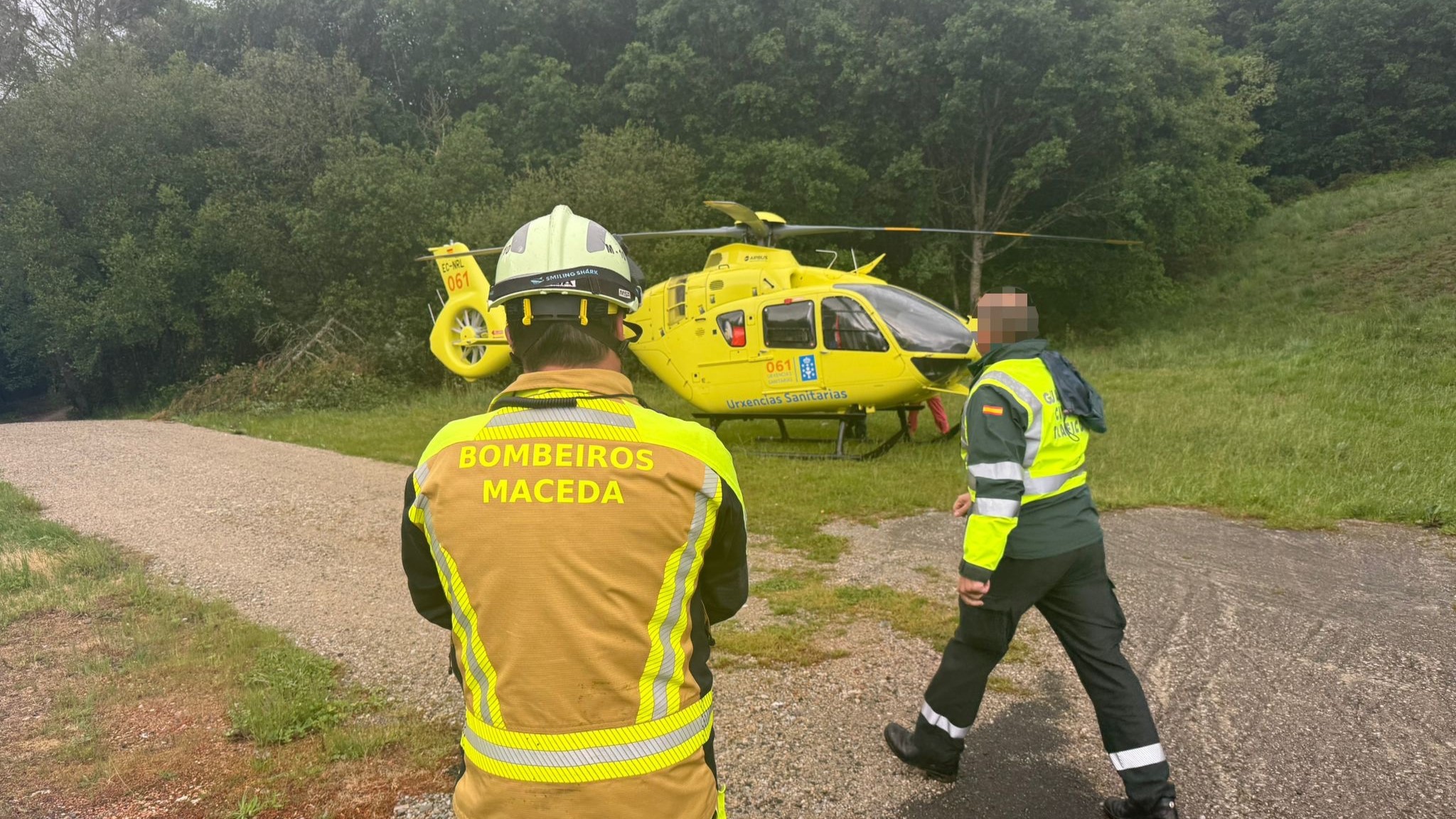 Imaxe cedida polos Bombeiros de Maceda