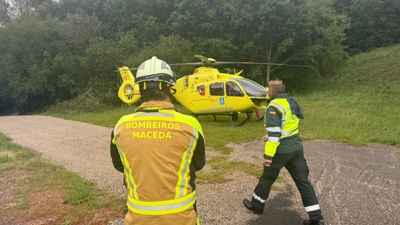 Imaxe cedida polos Bombeiros de Maceda