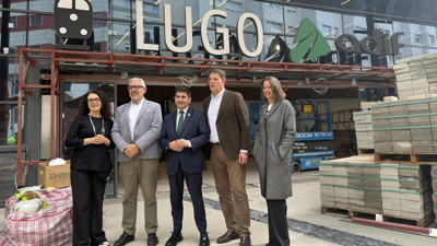 O delegado do Goberno, o alcalde e o secretario xeral do PSdeG visitaron as obras