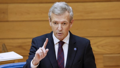 O presidente da Xunta, este martes na sesión de control no Parlamento de Galicia (EFE/Lavandeira Jr)