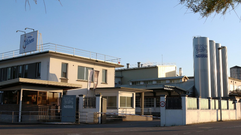Fábrica de Nestlé en Pontecesures. Nestlé (Arquivo)
