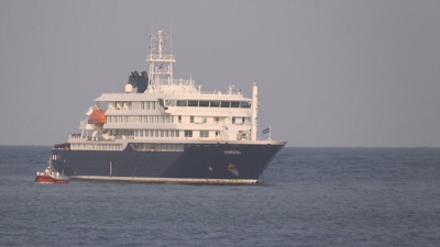 O cruceiro MV Hondius (Reuters)