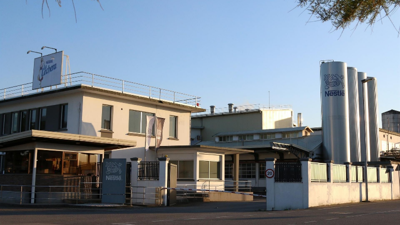 Fábrica de Nestlé en Pontecesures. Nestlé (Arquivo)
