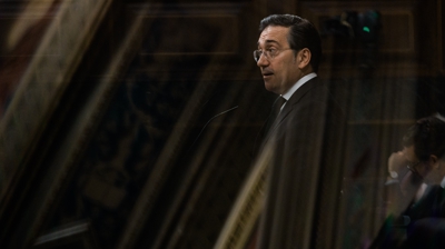 O ministro de Asuntos Exteriores comparece no Congreso para explicar a posición española tras o arresto dos activistas da flotilla detidos por Israel (Carlos Luján/Europa Press)