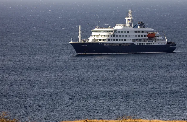 O cruceiro MV Hondius