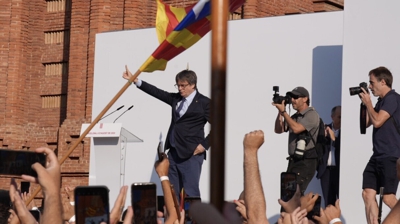 Carles Puigdemont o 8 de agosto de 2024 en Barcelona. David Zorrakino / Europa Press (Arquivo)