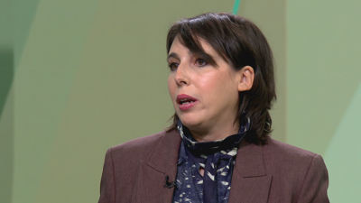 A conselleira de Economía e Industria, María Jesús Lorenzana, este martes nunha entrevista no 'Bos días' da TVG