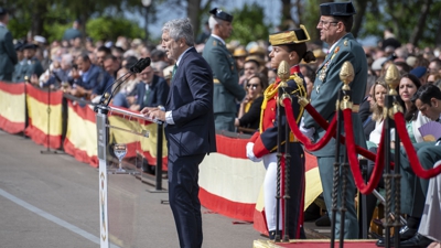 O ministro do Interior intervén na xura de bandeira en Baeza (Europa Press/Manu)