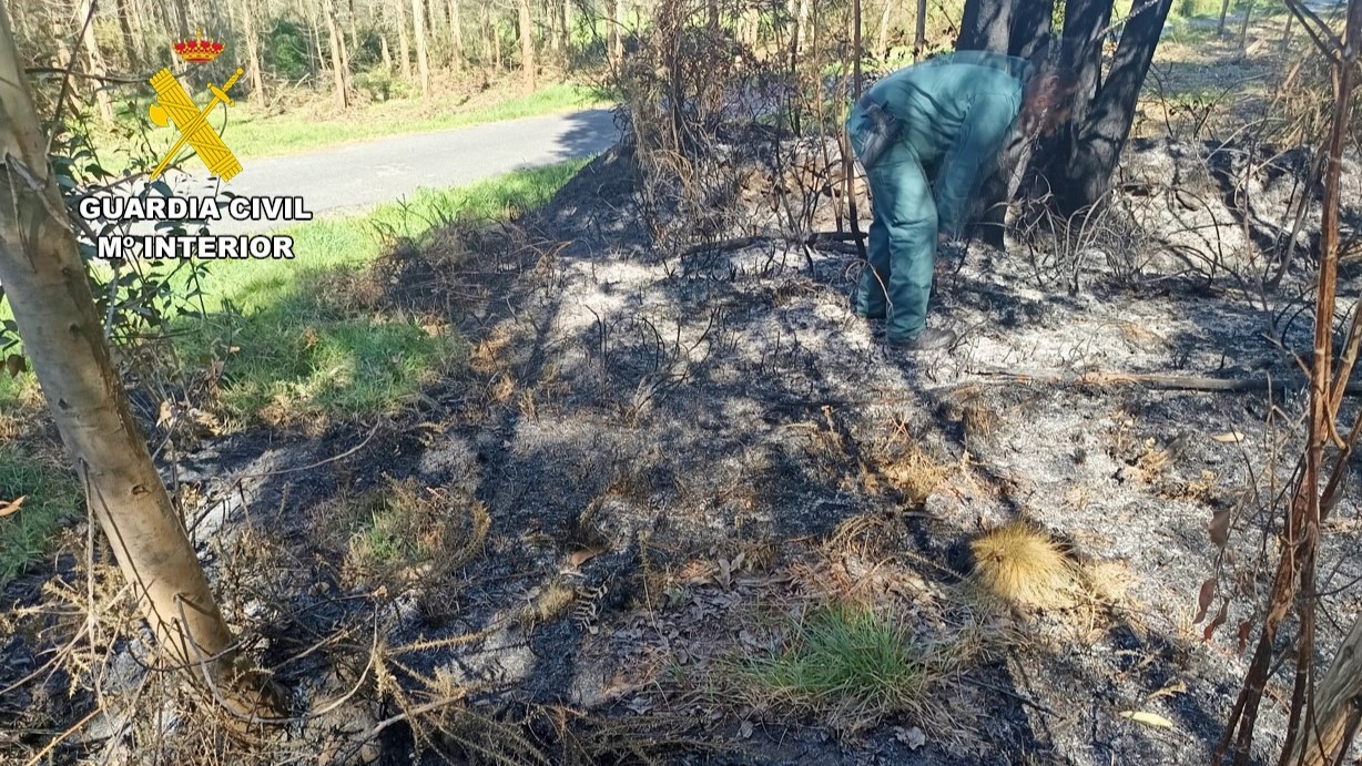 Un axente recolle probas no lugar dos feitos