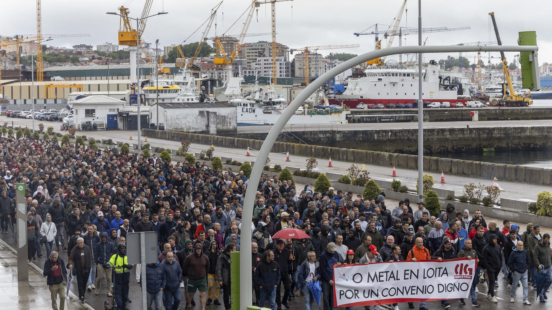 Manifestación polas rúas de Vigo. Salvador Sas/EFE.
