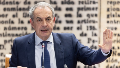 Zapatero durante a súa comparecencia no Senado ante a comisión sobre o caso Koldo (Europa Press/Eduardo Parra)