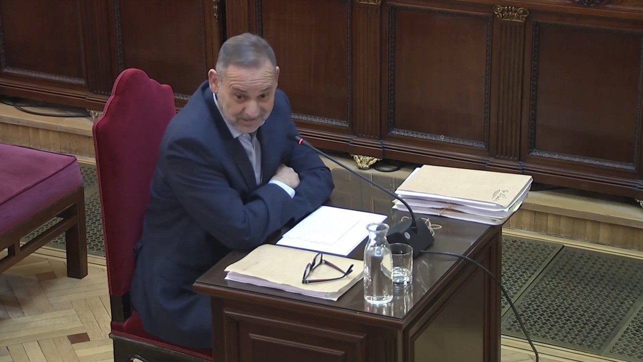 O exministro durante o xuízo celebrado pola trama das máscaras no Supremo. Europa Press.