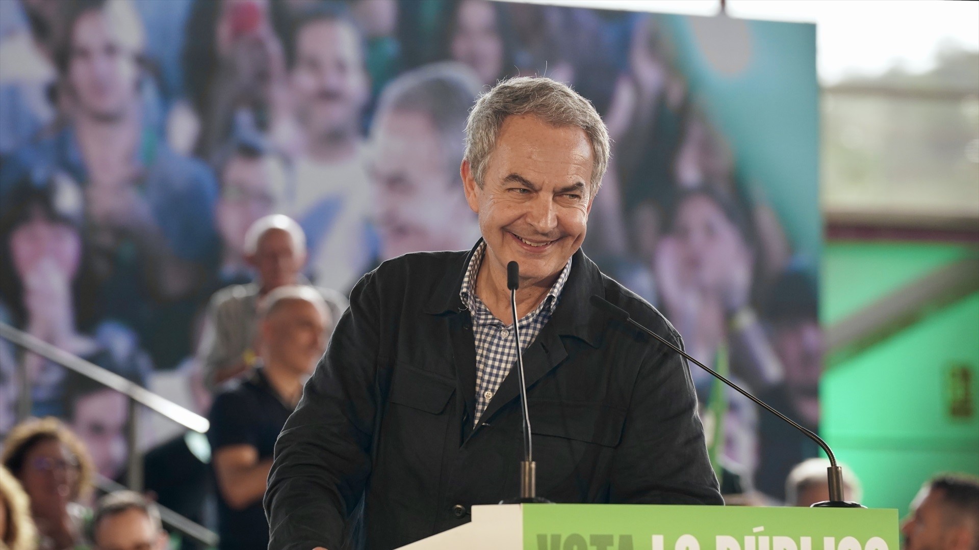 Imaxe de Zapatero na campaña das eleccións andaluzas. Álex Zea / Europa Press