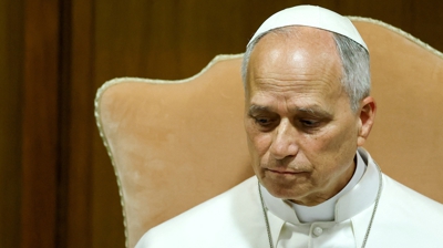 O papa León XIV este luns durante a presentación da enciclíca 