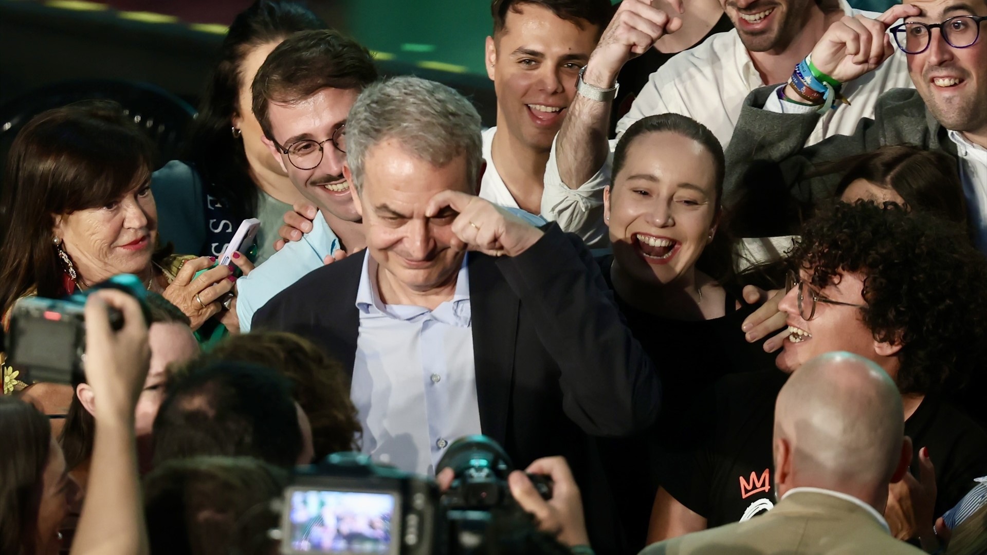 Rodríguez Zapatero, nun acto da recente campaña electoral en Andalucía (Nacho Frade/Europa Press)