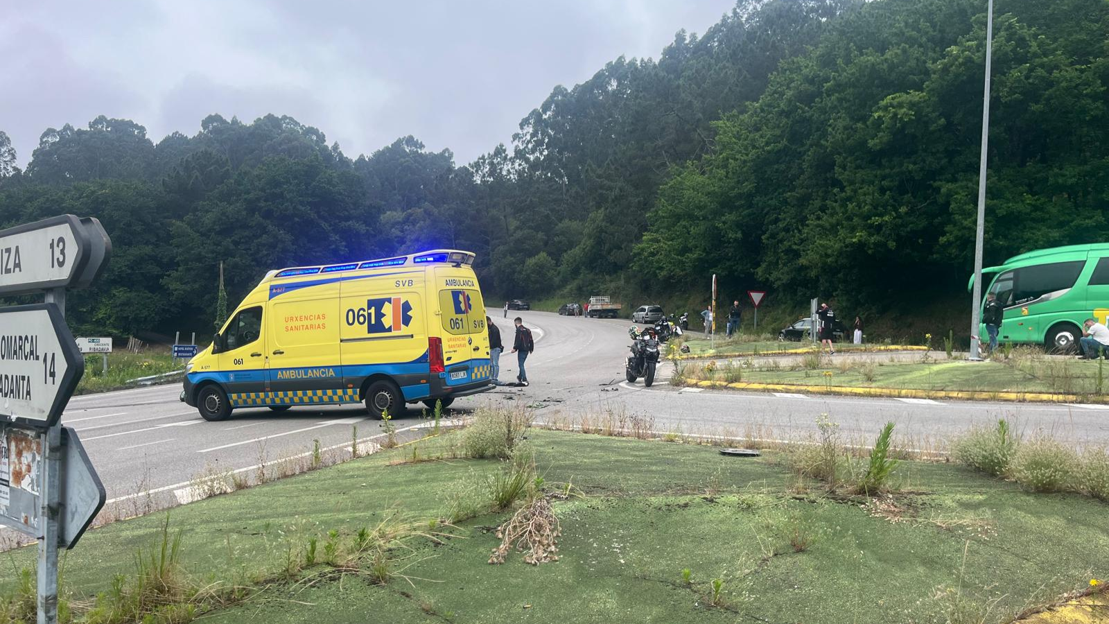 O choque foi na estrada PO-400 que une Arbo e Crecente