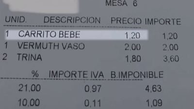 Facturas de restaurantes con sorpresa