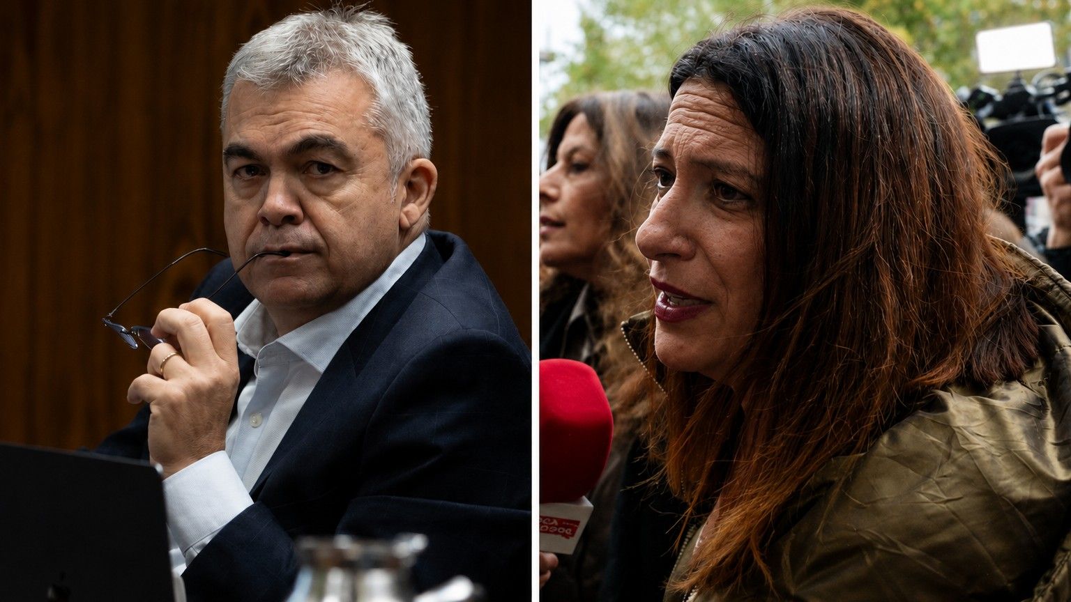 Santos Cerdán e Leire Díez. Europa Press (Arquivo).