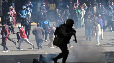 Protestas en La Paz o pasado mes de maio (Reuters / Claudia Morales)