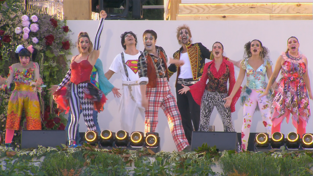 Un momento da representación do musical 'Godspell'