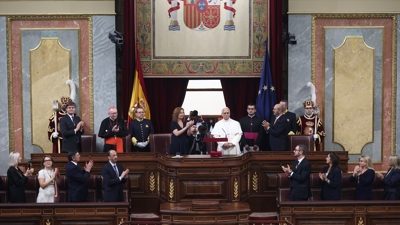 León XIV no Congreso dos Deputados. Eduardo Parra / Europa Press