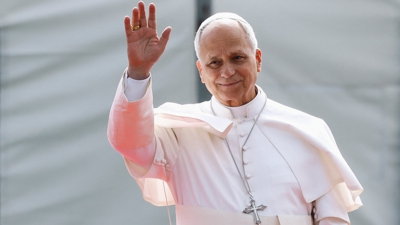 O papa León XIV á súa chegada a Tenerife (Reuters/Borja Suárez)