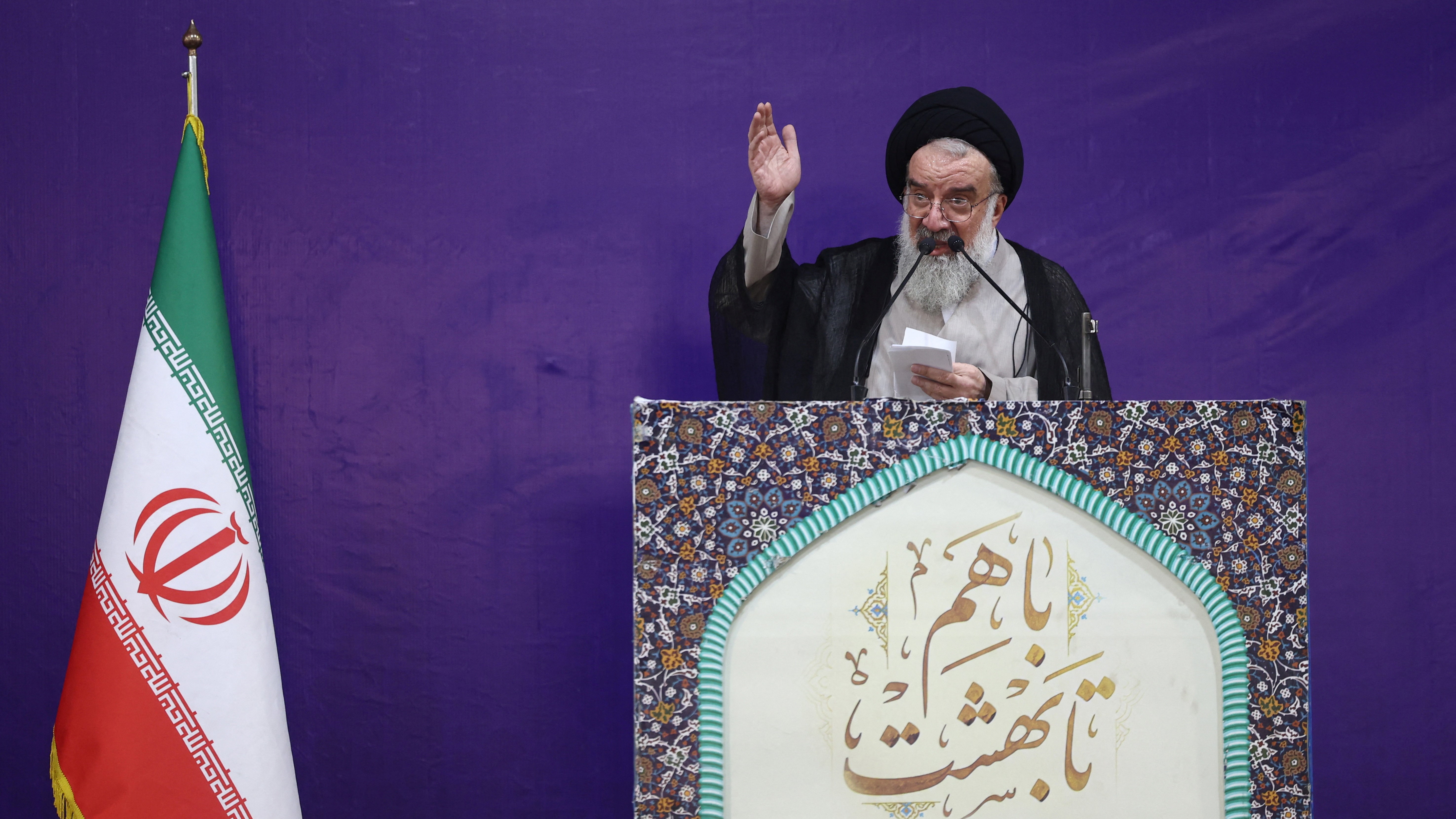 Ahmad Khatami en Teherán este venres. Majid Asgaripour/WANA vía REUTERS