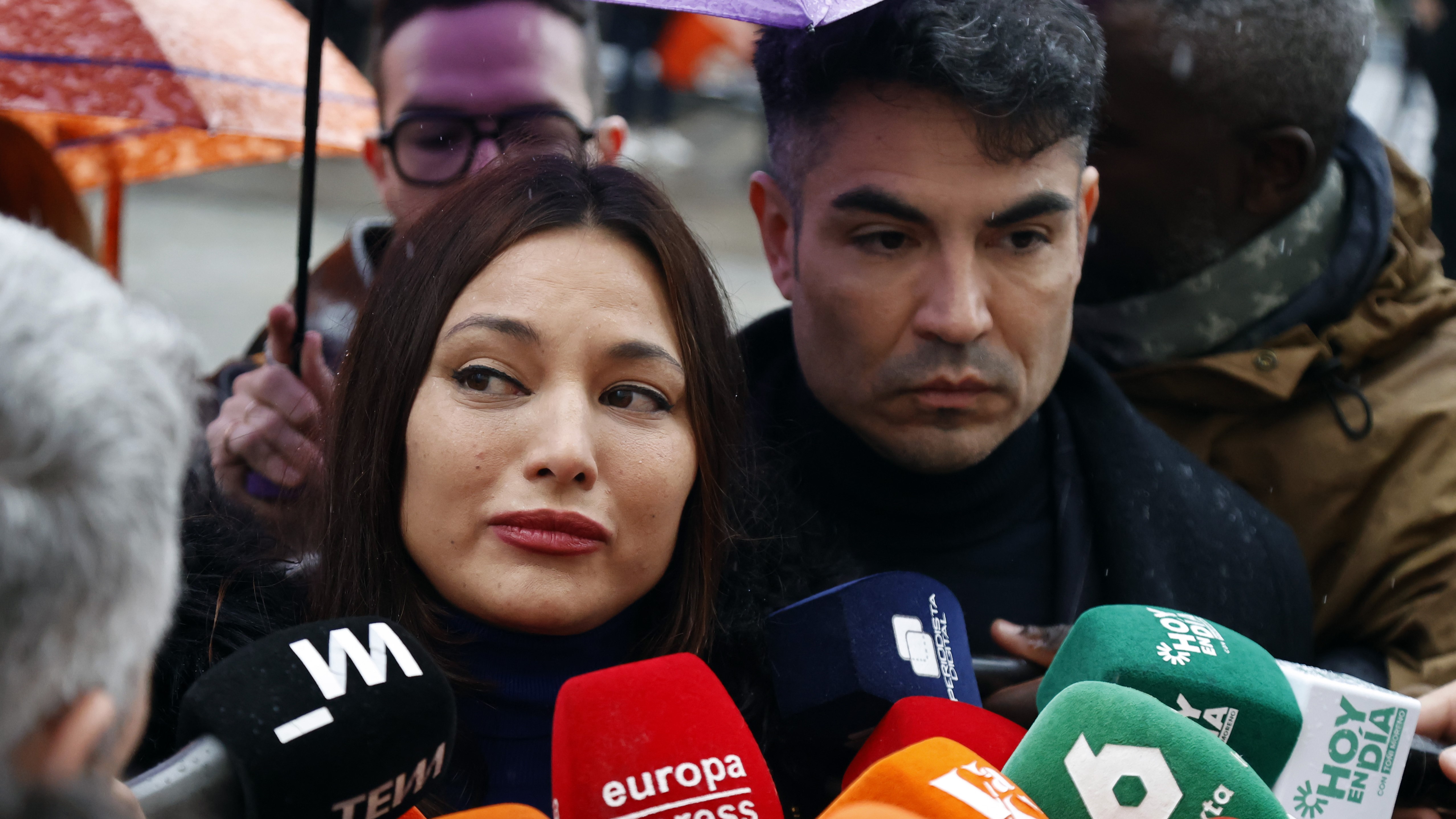 A actriz Elisa Mouliaá, nos xulgados de Madrid o pasado mes de febreiro (Arquivo Europa Press)