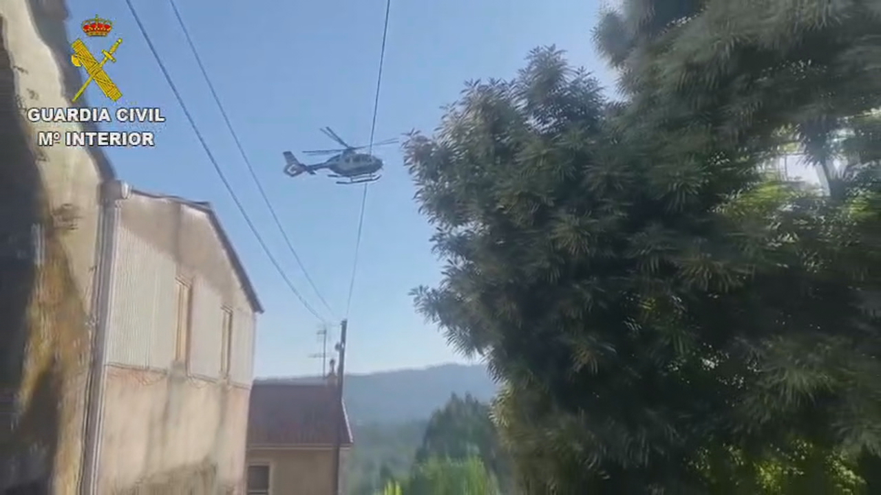 Operativo de busca do home fuxido en Ponte Caldelas