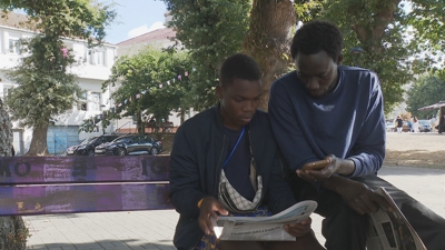 Foto de arquivo de inmigrantes en Galicia