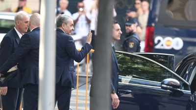 José Luis Rodríguez Zapatero, á súa entrada o pasado mércores na Audiencia Nacional (Europa Press/Eduardo Parra)