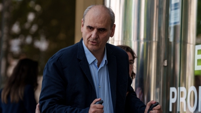 O empresario Juan Carlos Barrabés á súa chegada aos xulgados o pasado luns (Europa Press/Matias Chiofalo)