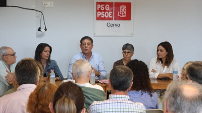 O secretario xeral do PSdeG, José Ramón Gómez Besteiro, en Cervo.  (PSDEG)