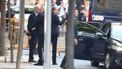 Zapatero, hai unha semana, á súa chegada á Audiencia Nacional (Europa Press)