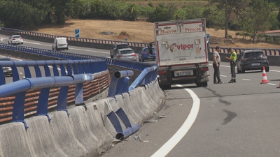 Accidente mortal na AP-53 ao seu paso polo municipio de Vedra