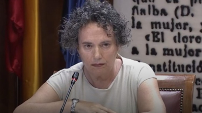 A secretaria do expresidente do Goberno José Luis Rodríguez Zapatero, María Gertrudis Alcázar (Senado)