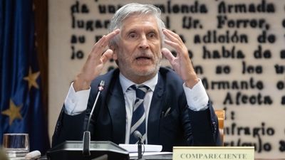 O ministro do Interior Fernando Grande-Marlaska.  Fernando Sánchez / Europa Press