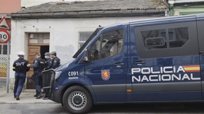 Vivenda da rúa Lavandeira, na Piringalla, que foi rexistrada pola policía