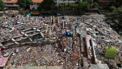 Edificio colapsado en Caraballeda, La Guaira (Reuters)