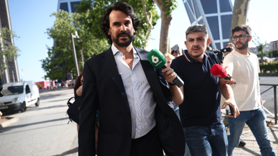 A parella da presidenta da Comunidade de Madrid, Alberto González Amador, a súa saída dos Xulgados da Plaza de Castilla - Eduardo Parra - Europa Press