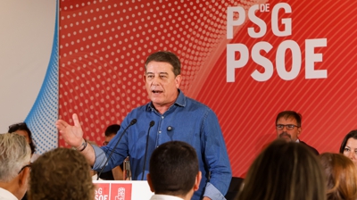 Besteiro no comité nacional do partido. EFE/Xoán Rey