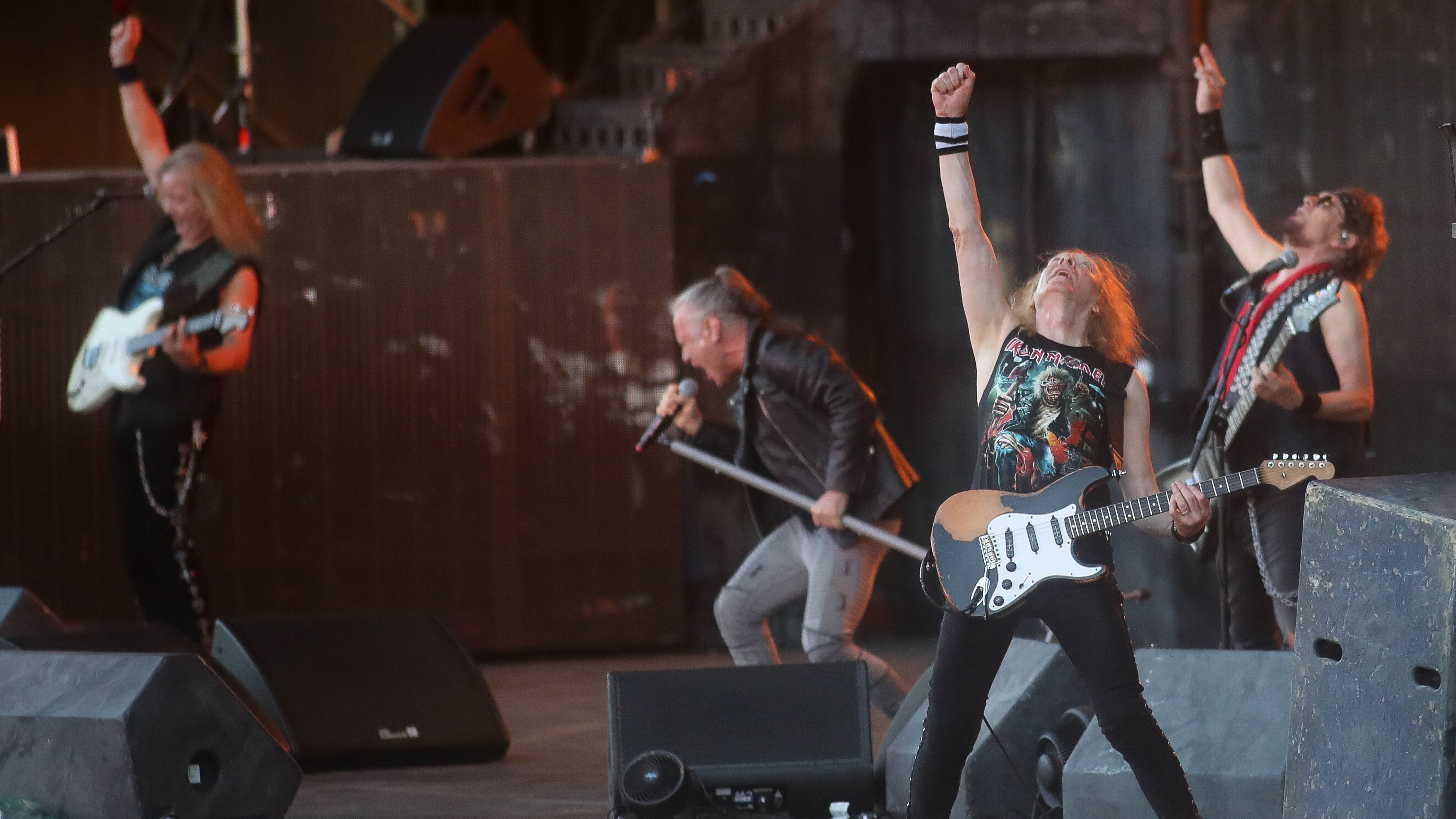 Iron Maiden durante o concerto o 2 de xullo. EUROPA PRESS/Carlos Castro