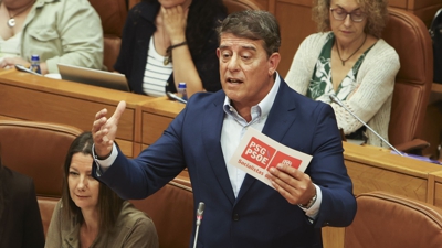 Besteiro esta semana no Parlamento galego. EFE/ Xoán Rey