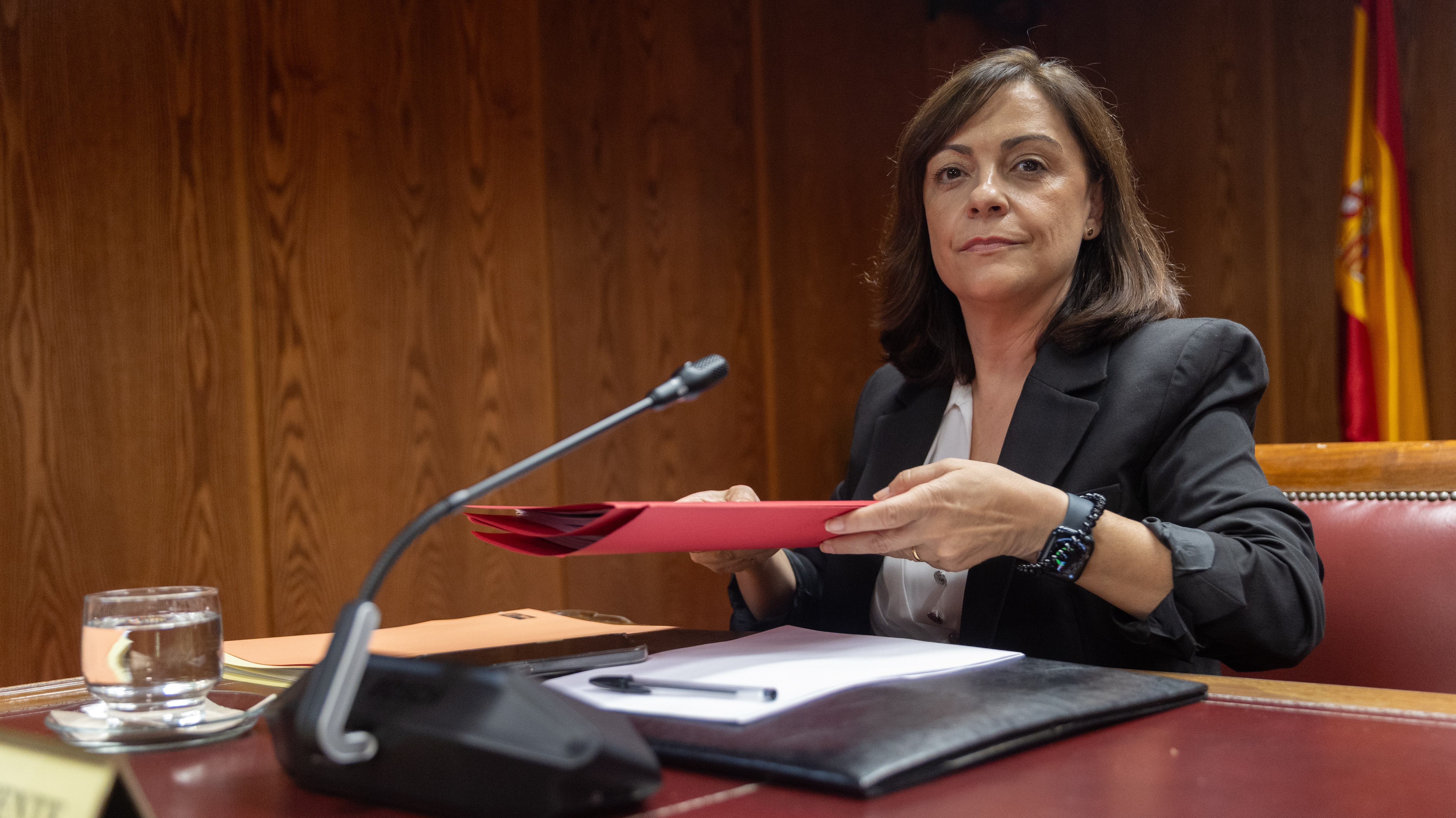 A Xerente do PSOE, Ana María Fuentes Pacheco, comparece ante a comisión sobre o caso Koldo no Senado (Arquivo/Eduardo Parra/Europa Press)
