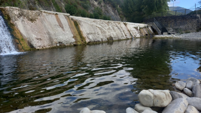 Zona de baño de Roncal. Imaxe de Red Explora Navarra-Goberno de Navarra