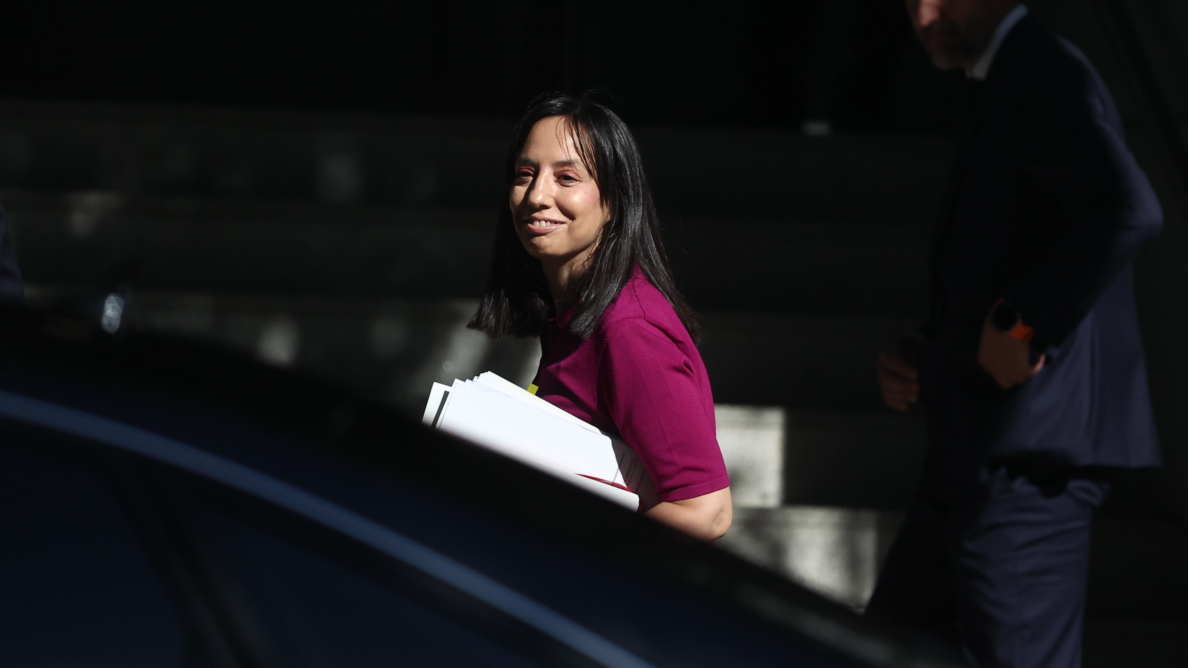 A directora xeral da Garda Civil Mercedes González, á súa chegada á Audiencia Nacional este xoves (Jaime Luján Alarcón/Europa Press)