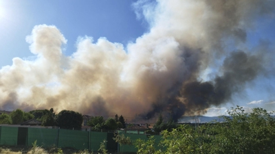 Incendio en Lozoyuela (EFE)