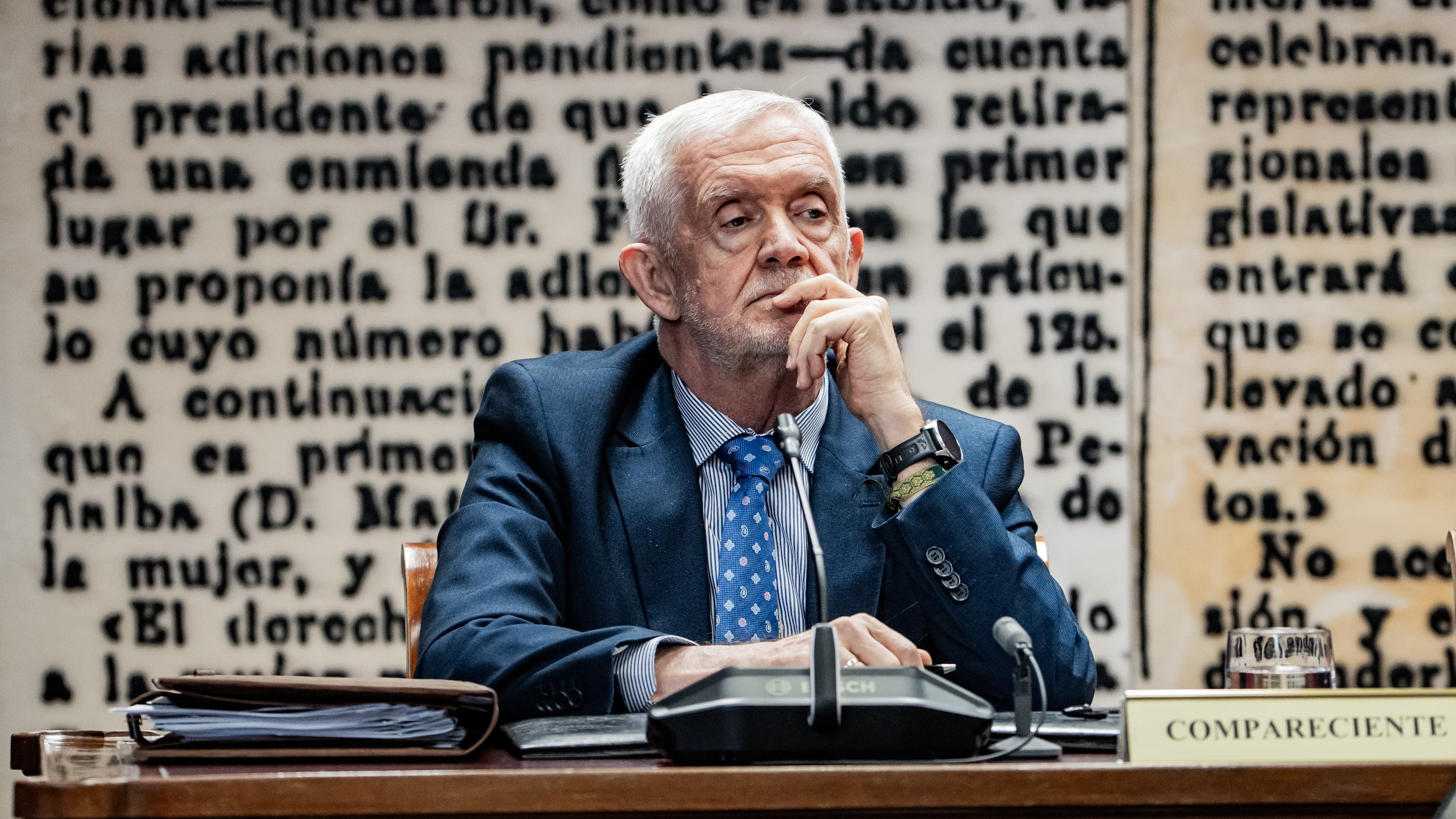 O Director Adxunto Operativo da Garda Civil, Manuel Llamas, durante a súa comparecencia no Senado (César Vallejo Rodríguez/Europa Press)